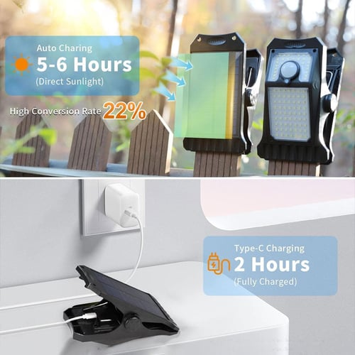 Pack Of 8 - Solar Sensor Clip Light