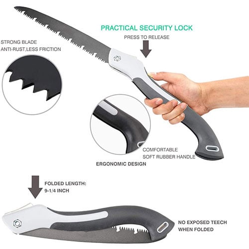 Pack Of 03 -  Germany SK5 Carbon Steel Folding Saw