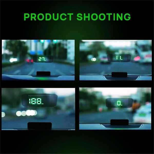 Pack Of 02 - Head-Up Display Car GPS Digital Speedometer