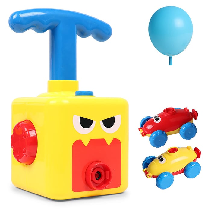 Pack Of 02 -  Balloon Car Toy Pump Set