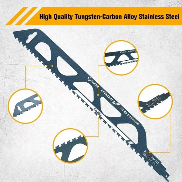 Pack of 03-  Reciprocating Saw Blade for Cutting EVERYTHING