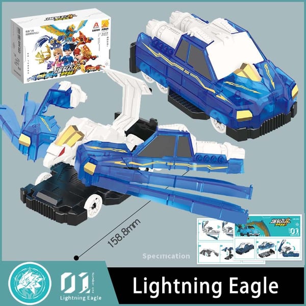 Pack Of 03 -  720° Flip & Morph Toy Car