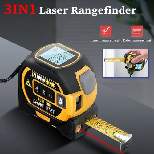Pack Of 02 - MeasurinSight 3-In-1 Infrared Laser Tape Measuring