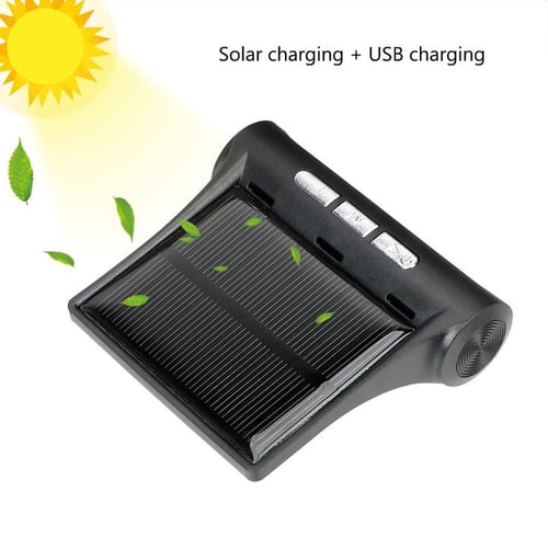 Pack Of 02 -  Solar Power Car Tire Pressure Monitoring Tool