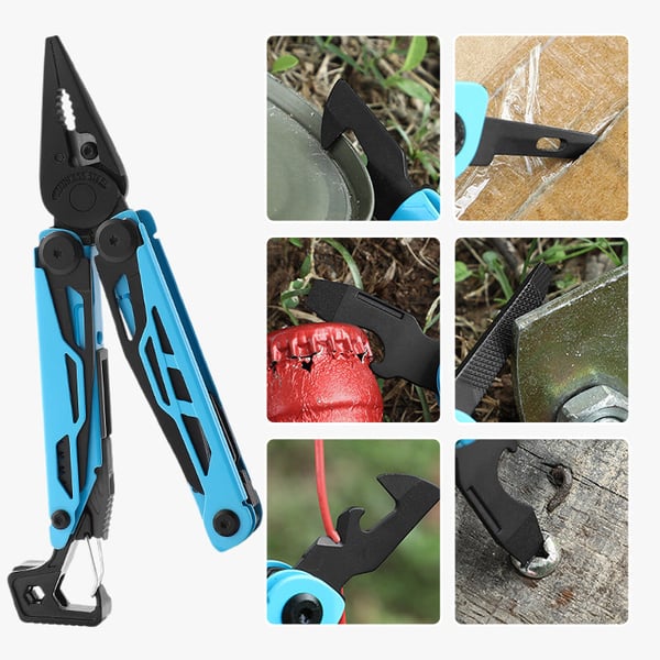 Pack Of 02- Portable Folding Multifunctional Stainless Steel Pliers