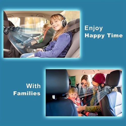 Pack Of 3 - Adjustable Car Backseat Fan