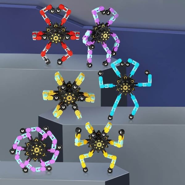 Pack of 03 -  Transformable Fingertip Anxiety Stress Relief Toy