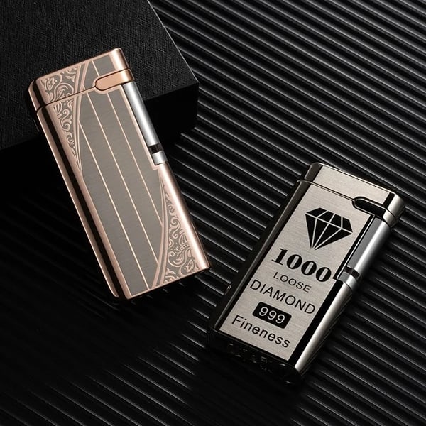 Pack Of 02 -  Electronic Sensor Windproof Red Flame Lighter