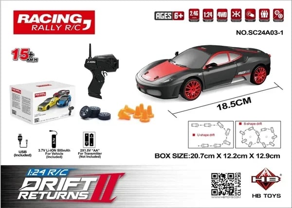 Pack Of 3 - Tabletop Drift Rc Car