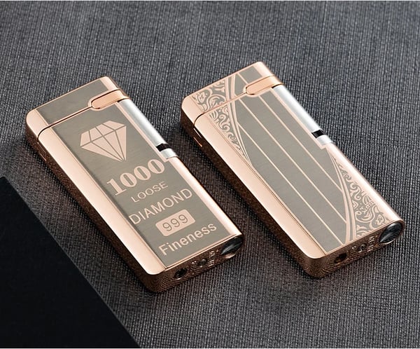 Pack Of 02 -  Electronic Sensor Windproof Red Flame Lighter