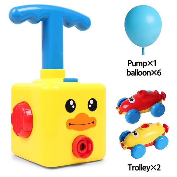 Pack Of 02 -  Balloon Car Toy Pump Set