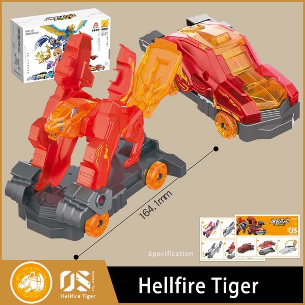 Pack Of 03 -  720° Flip & Morph Toy Car