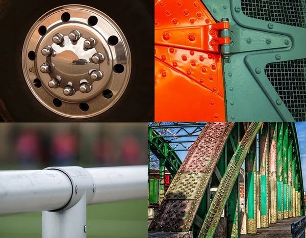 Pack Of 02 - Professional Rivet Gun Adapter Set With 4 Nozzle Screws