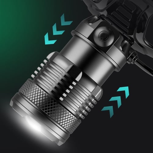 Pack Of 02 - 150000 lumen rechargeable headlamp-60H long battery life detachable