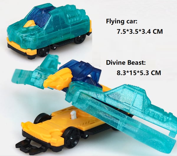 Pack Of 03 -  720° Flip & Morph Toy Car