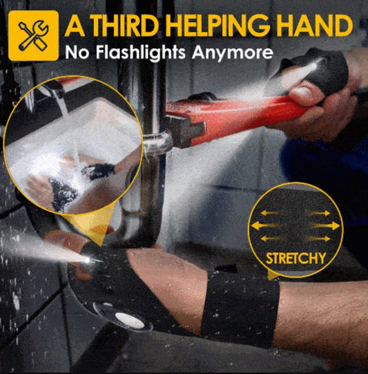 pack Of 04	Hands-Free LED Half Finger Gloves