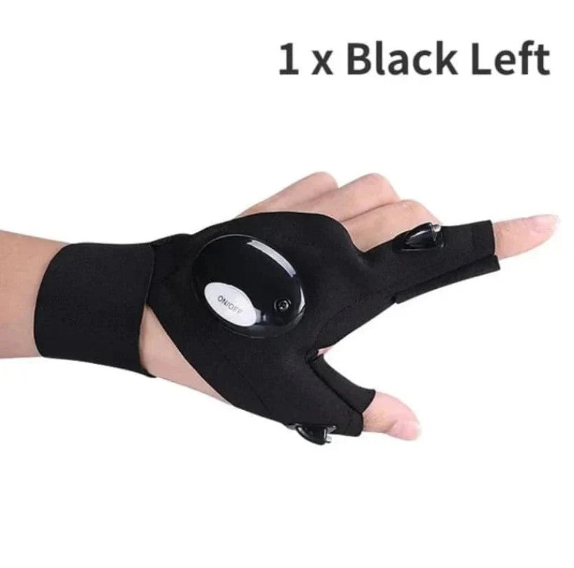 pack Of 04	Hands-Free LED Half Finger Gloves