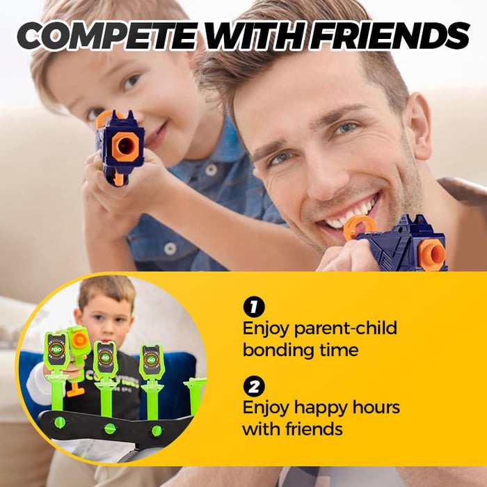 Glow-in-the-Dark Hovering Shooting Target Pistol Set