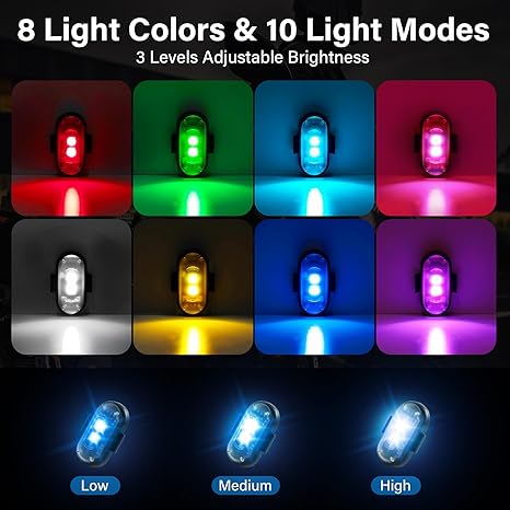 Pack Of 5 - Wireless Led Strobe Lights