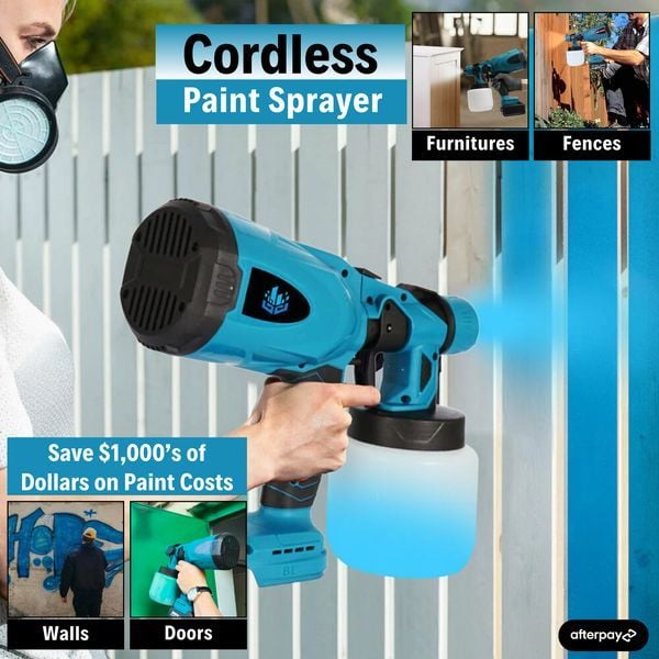 Cordless high pressure paint sprayer