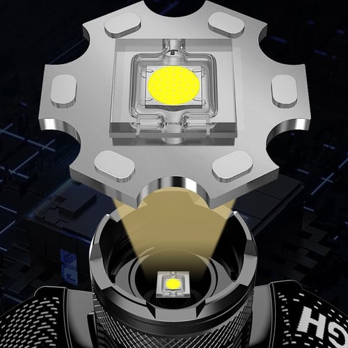 Pack Of 02 - 150000 lumen rechargeable headlamp-60H long battery life detachable