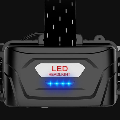 Pack Of 02 - 150000 lumen rechargeable headlamp-60H long battery life detachable