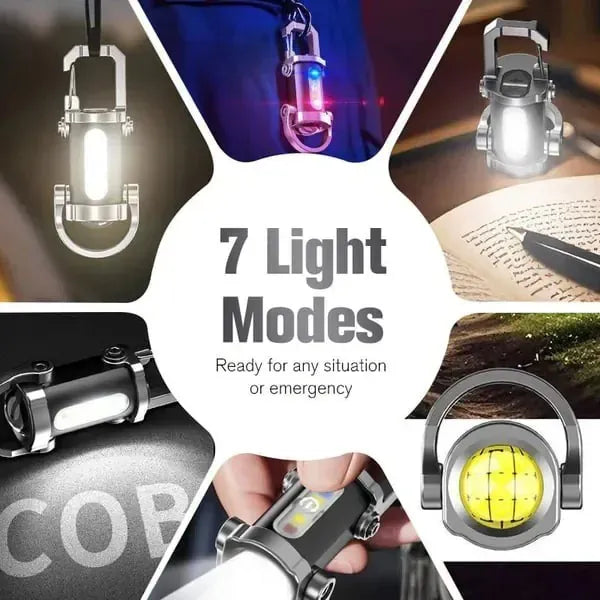 Pack Of 04 - Portable Rechargeable Bright Keychain Flashlight