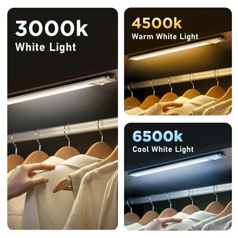 Pack Of 05 - 66LED Rechargeable Motion Sensor Under Cabinet Lights