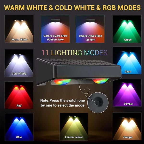 Pack Of 08 - Modern Solar Powered Fence Lights