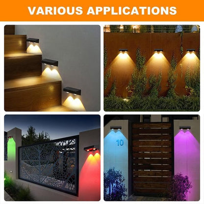Pack Of 08 - Modern Solar Powered Fence Lights