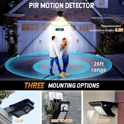 Pack Of 8 - Solar Sensor Clip Light