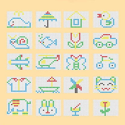 Pack Of 02 -  Color doodle fun Magnetic Writing board with 4 shape stamps, Easy slide eraser