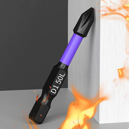 Pack Of 2 - D1 Anti-slip And Shock-proof Bits With Phillips Screwdriver Bits