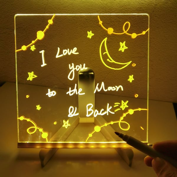Pack of 02 -  LED Note Board with Colors