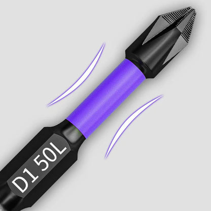 Pack Of 2 - D1 Anti-slip And Shock-proof Bits With Phillips Screwdriver Bits