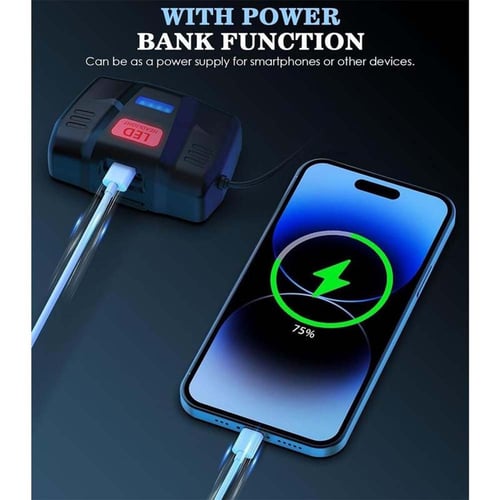 Pack Of 02 - 150000 lumen rechargeable headlamp-60H long battery life detachable