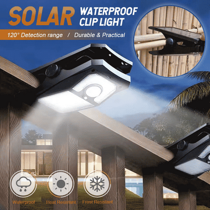 Pack Of 8 - Solar Sensor Clip Light