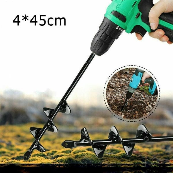 Pack Of 03 - Easy Gardening Auger Spiral Drill Bit