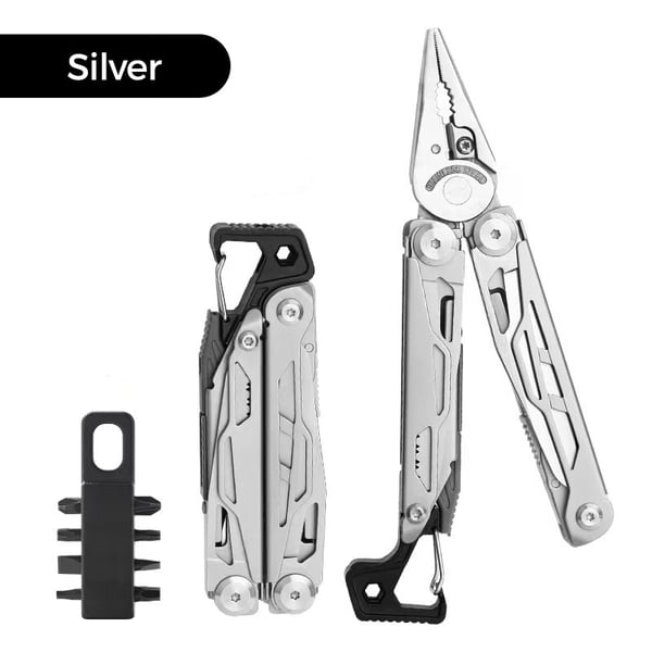Pack Of 02- Portable Folding Multifunctional Stainless Steel Pliers