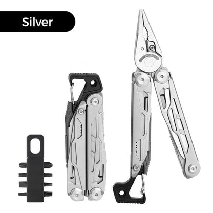 Pack Of 02- Portable Folding Multifunctional Stainless Steel Pliers