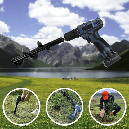 Pack Of 03 - Easy Gardening Auger Spiral Drill Bit