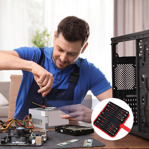 Pack Of 02 -  16PCS Portable Durable Magnetic Screwdriver Set