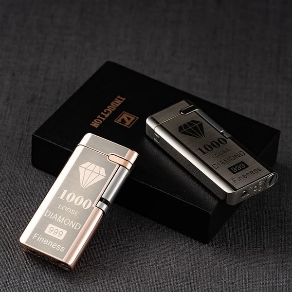 Pack Of 02 -  Electronic Sensor Windproof Red Flame Lighter