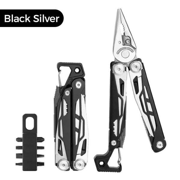 Pack Of 02- Portable Folding Multifunctional Stainless Steel Pliers