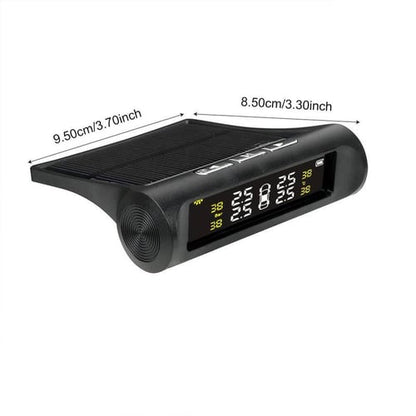 Pack Of 02 -  Solar Power Car Tire Pressure Monitoring Tool