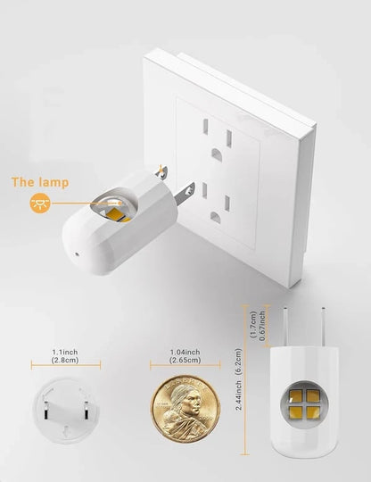 Plug-in Wall Outlet Light (8 Pieces)