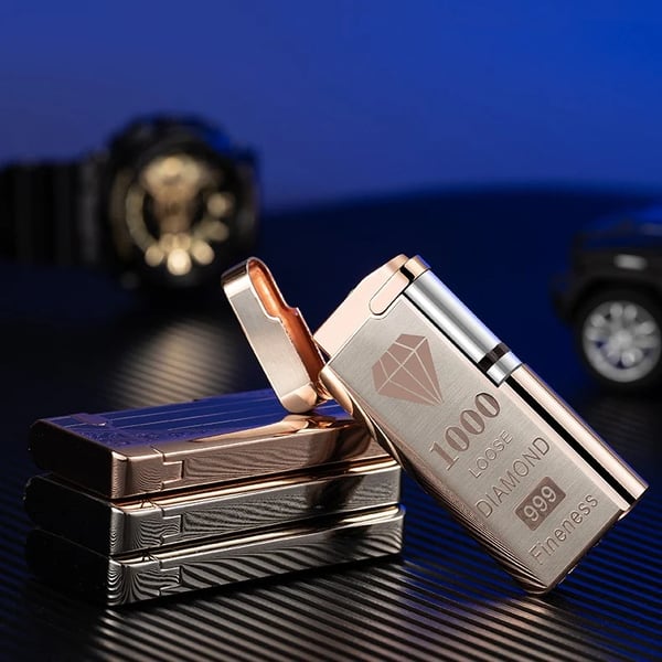 Pack Of 02 -  Electronic Sensor Windproof Red Flame Lighter