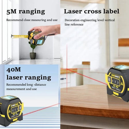 Pack Of 02 - MeasurinSight 3-In-1 Infrared Laser Tape Measuring