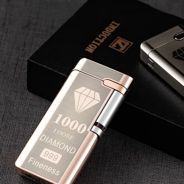 Pack Of 02 -  Electronic Sensor Windproof Red Flame Lighter