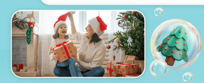 Pack Of 03 -  Seven color Flower Swing Bubble Making Machine